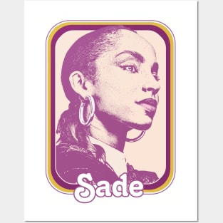 Sade // Retro 80s Style Fan Design Posters and Art